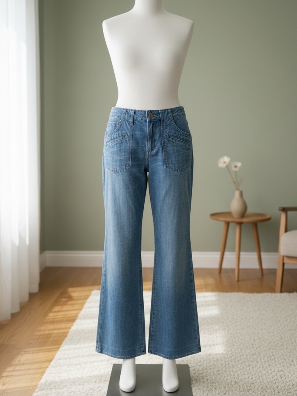 Paper Denim & Cloth Low Rise Wide‎ Leg Jeans Y2K Premium Era Size 29/8